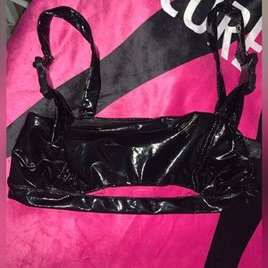 I Heart Raves black buckle cut out top